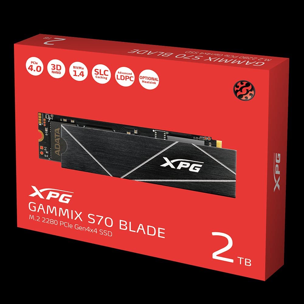XPG GAMMIX S70 BLADE 2TB PCIe Gen4x4 M.2 SSD - Dragon Master For Electronics