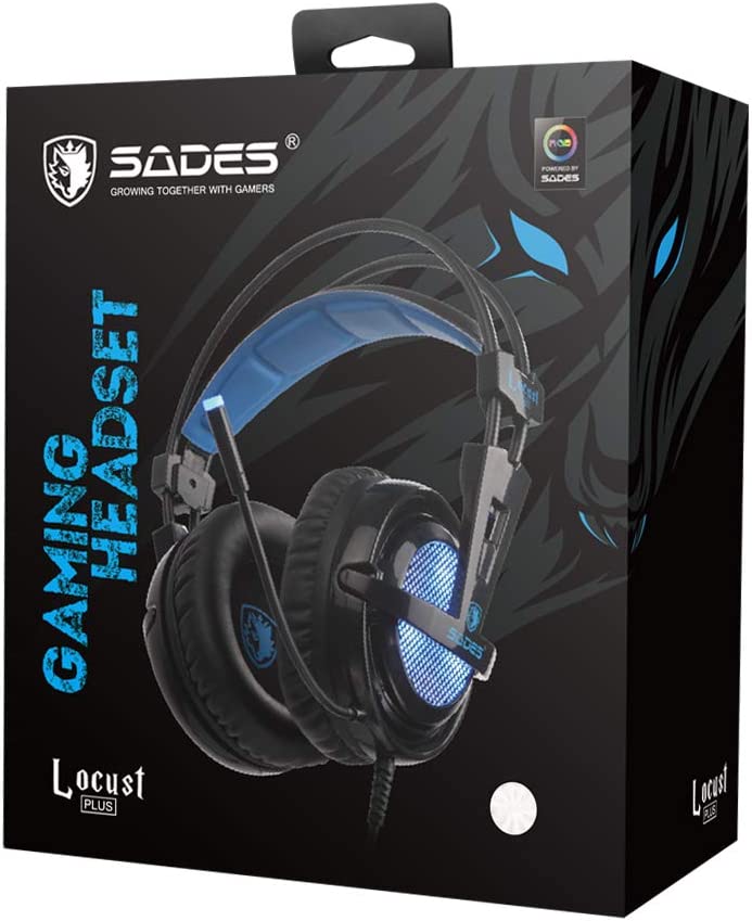 Sades locust plus SA 904 Virtual 7.1 Surround Gaming headset with RGB light