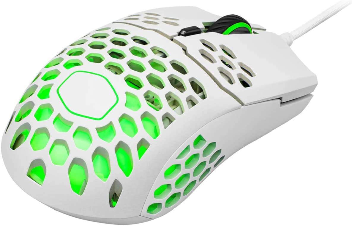 Cooler Master MM711 White 60G RGB Gaming Mouse with Lightweight Honeycomb Shell