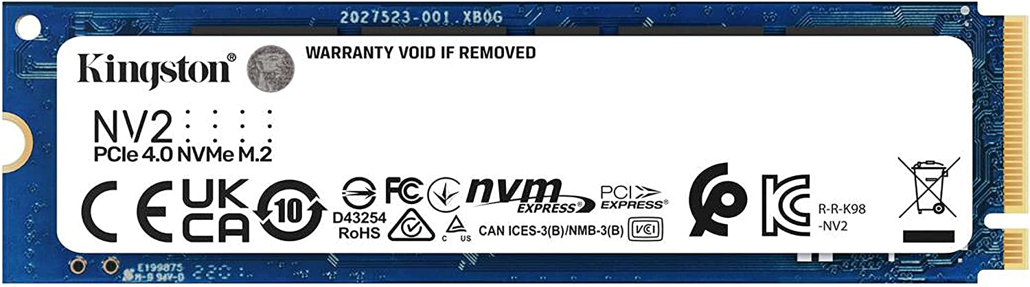 kingston NV2 NVMe PCIe 4.0 2TB SSD M.2 2280 SNV2S/1000G