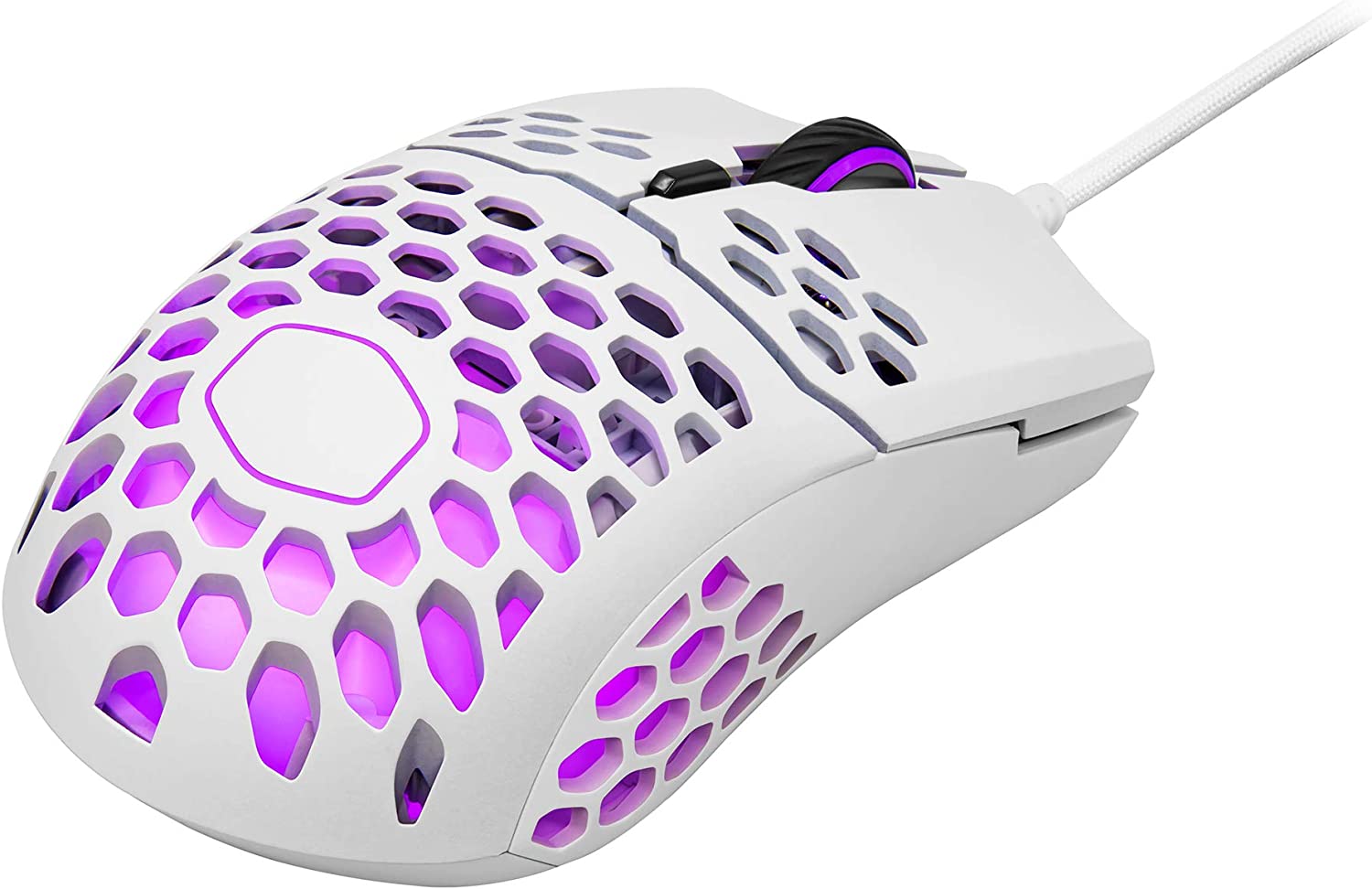 Cooler Master MM711 White 60G RGB Gaming Mouse with Lightweight Honeycomb Shell