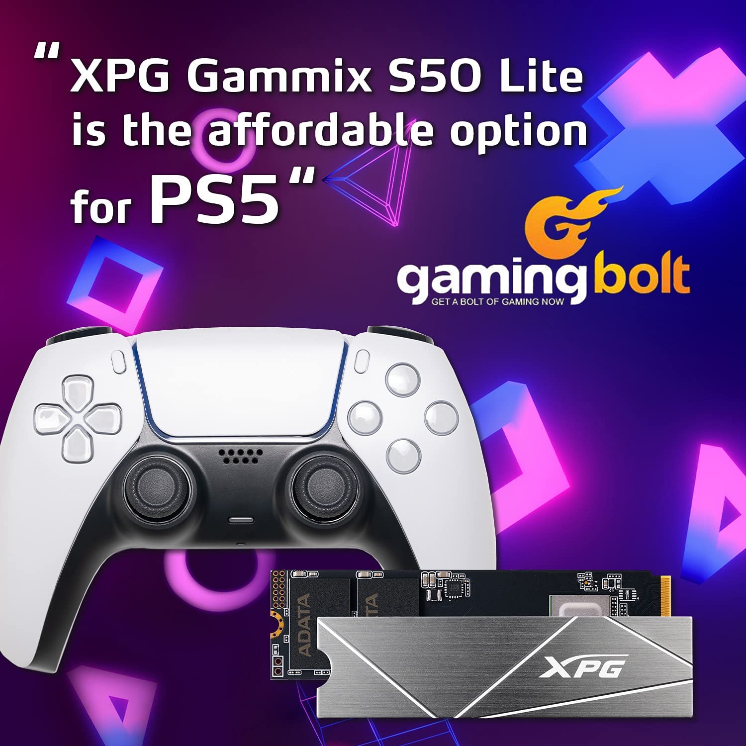 XPG GAMMIX S50 Lite 1TB PCIe Gen4x4 M.2 2280 SSD - Dragon Master For Electronics
