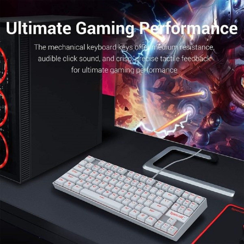 Redragon Kumara Wired Mechanical Gaming Keyboard - White - K552W-2 - Dragon Master For Electronics