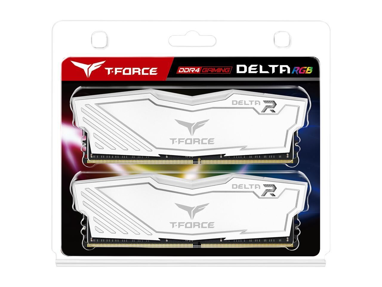 Team T-Force Delta 16GB (2 X8) RGB DDR4 3600 MHz CL18 RAM Memory - White - Dragon Master For Electronics
