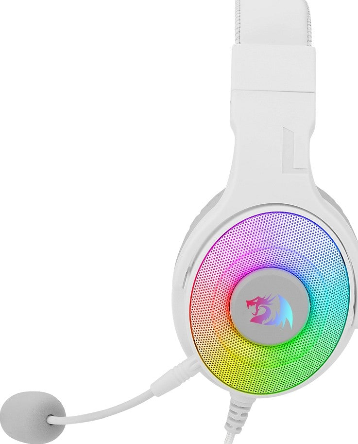 Redragon H350 Pandora RGB Wired Gaming Headset WHITE - Dragon Master For Electronics