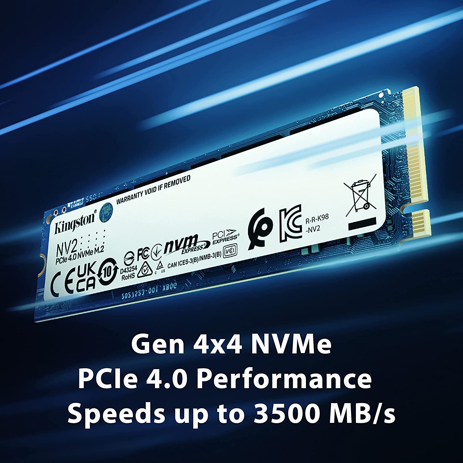 kingston NV2 NVMe PCIe 4.0 2TB SSD M.2 2280 SNV2S/1000G