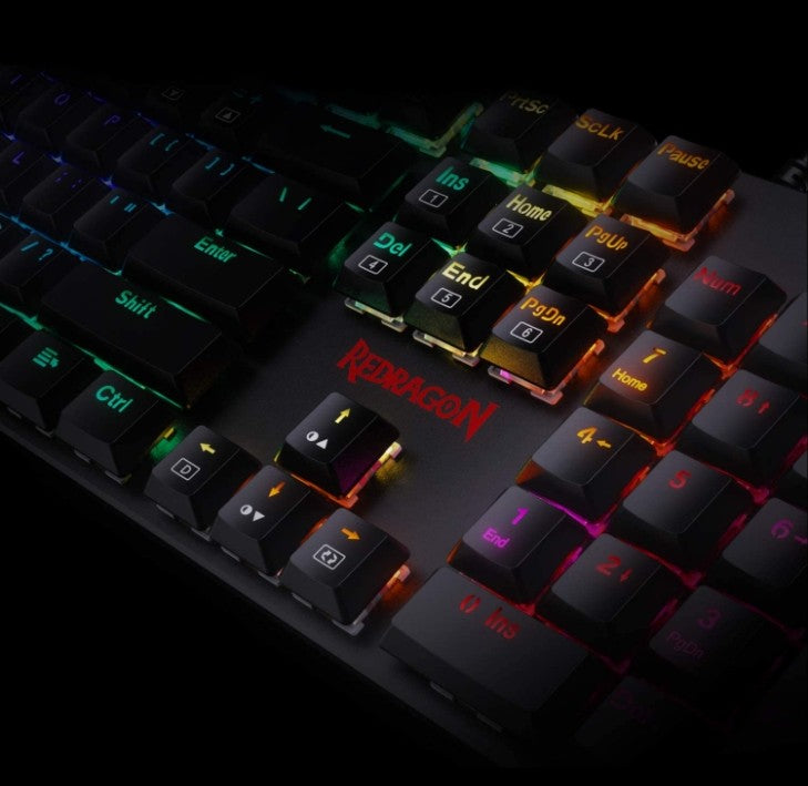 Redragon K589 Shrapnel RGB Wired Mechanical Gaming Keyboard, Red Switches - Dragon Master For Electronics