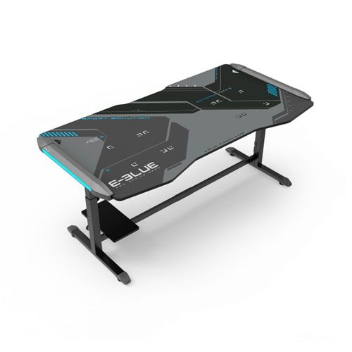 طاولة ألعاب Eblue Glacier XXL Ice Blue ذات الإضاءة المتوهجة | EGT576BKAA-IA *وحدة عرض*