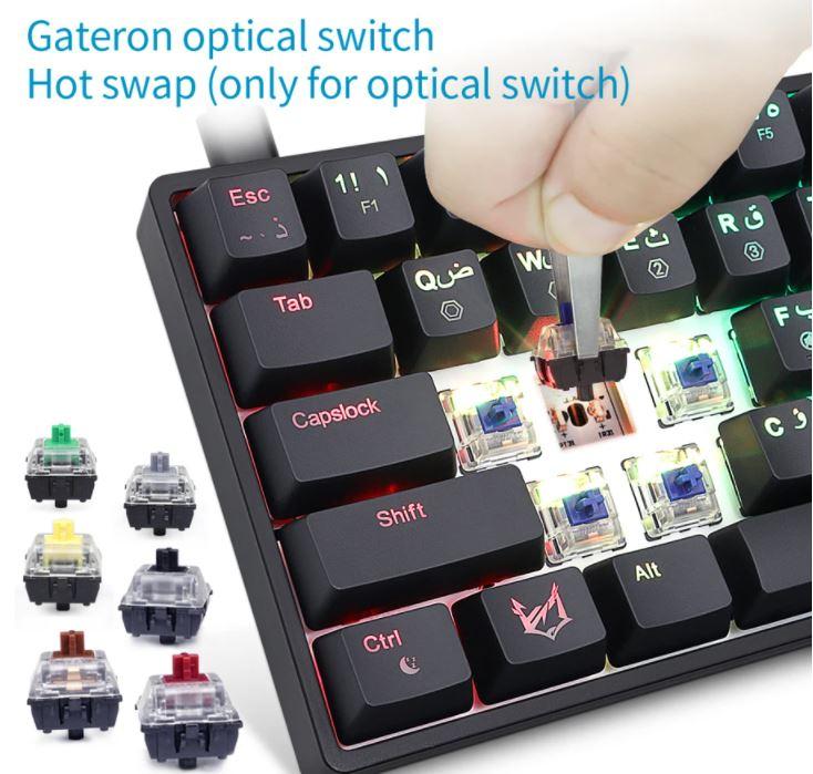 Foxlabs Mirage Black SK61 Blue Switch