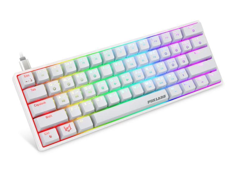 Foxlabs Mirage White SK61 Red Switch