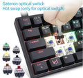Foxlabs Mirage White SK61 Red Switch