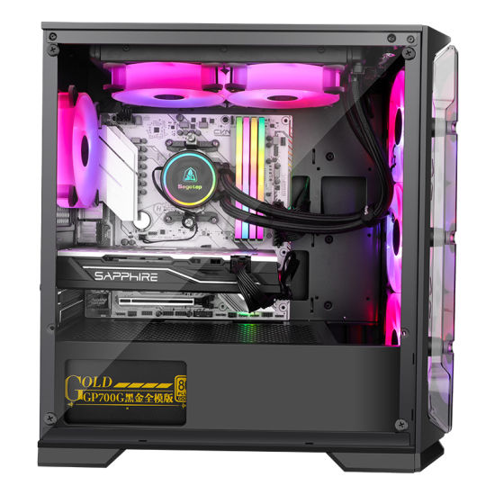 Segotep Lux-S matx Gaming Case, BLACK ( FANS NOT INCLUDED )