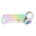 Redragon 3in1 combo: K630W-RGB + M607W+ H350W-RGB-1 white edition S129W - Dragon Master For Electronics