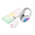 Redragon 3in1 combo: K630W-RGB + M607W+ H350W-RGB-1 white edition S129W - Dragon Master For Electronics