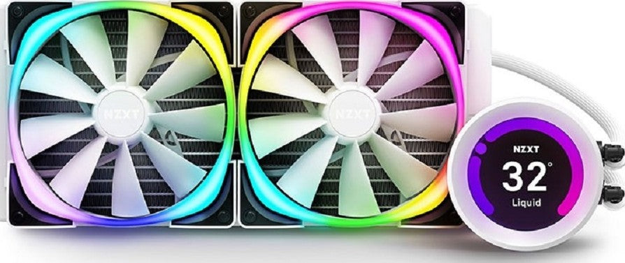 NZXT Kraken Z63 280mm AIO Liquid Cooler WHITE RGB - Dragon Master For Electronics