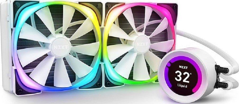 NZXT Kraken Z63 280mm AIO Liquid Cooler WHITE RGB - Dragon Master For Electronics