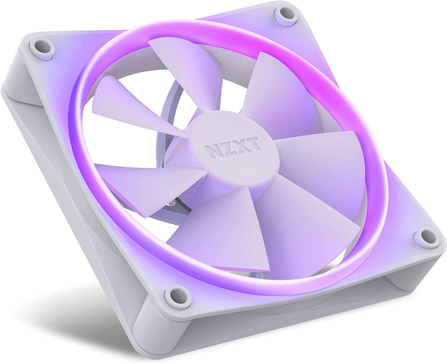 NZXT F120 RGB FANs Triple (RGB Fan & Controller Included) - 3x120mm Fan - White