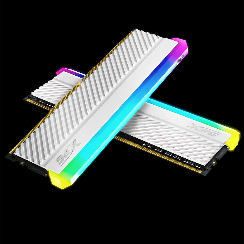 XPG Spectrix D45 16GB(8GBX2) DDR4 3600MHz RGB White Memory - Dragon Master For Electronics