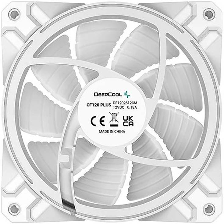 Deepcool Fan RGB CF 120 Plus (3xFan) ADD-RGB White