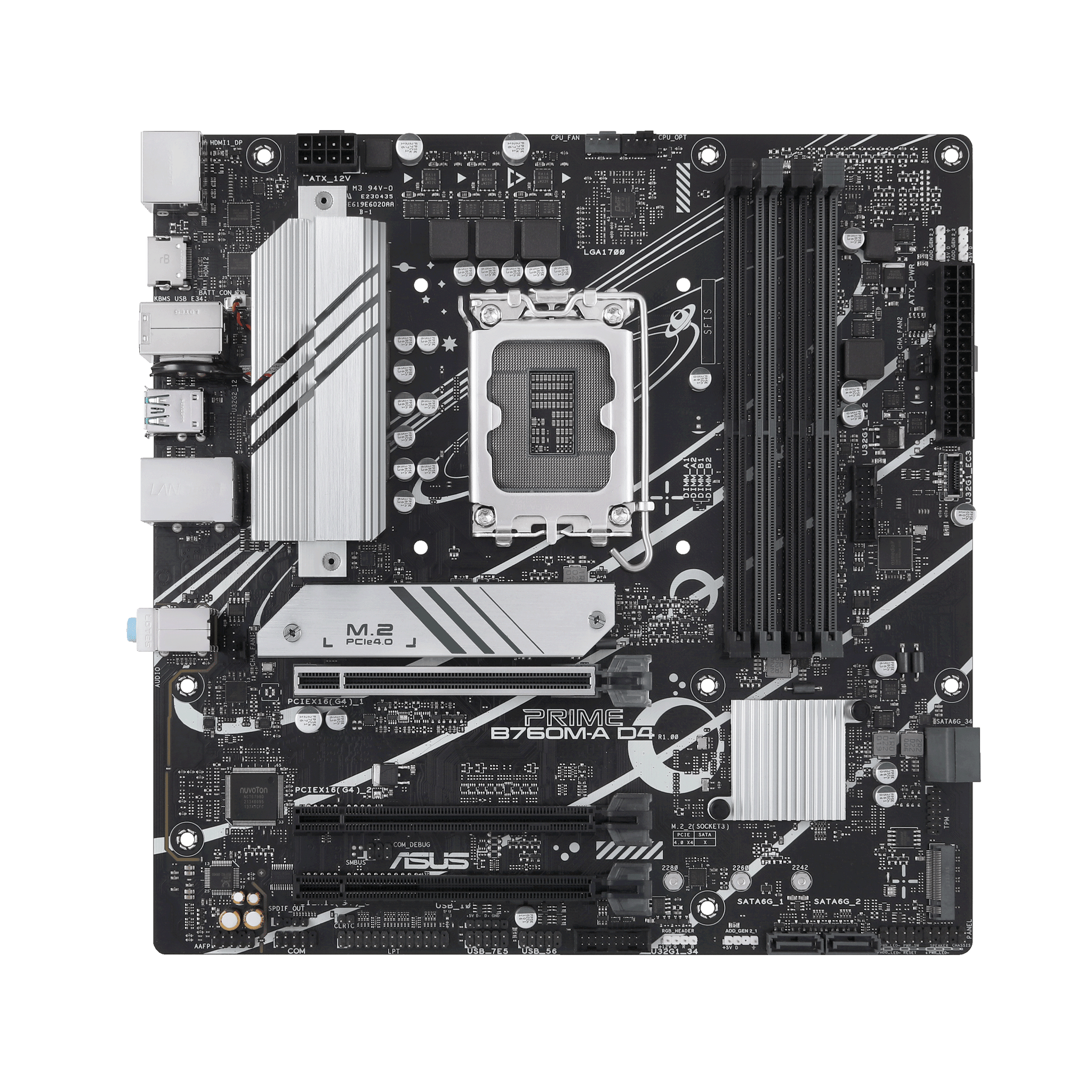 Asus Prime B760M-A D4 LGA 1700 Intel Micro-ATX Motherboard | 90MB1D00-M0EA