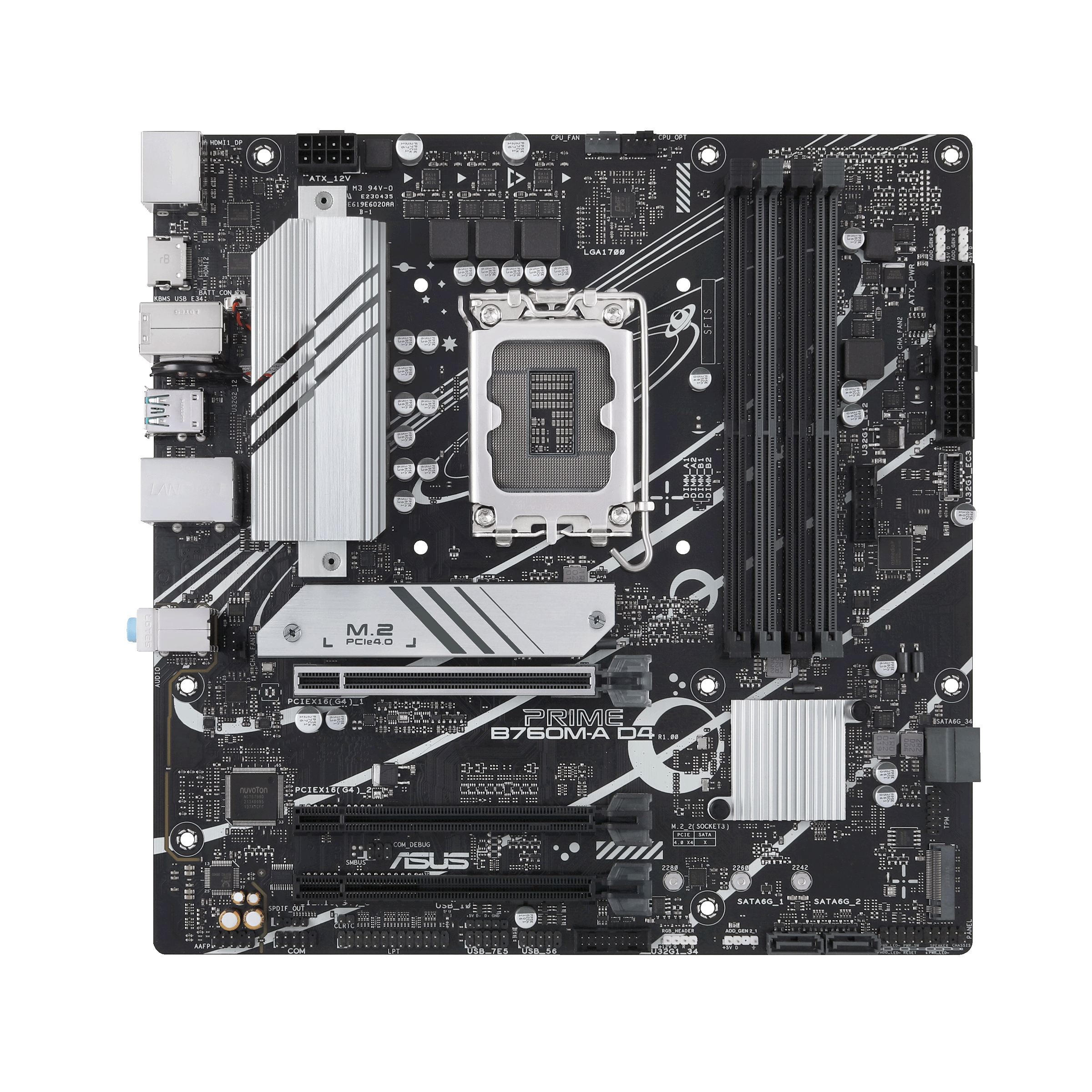 Asus Prime B760M-A D4 LGA 1700 Intel Micro-ATX Motherboard | 90MB1D00-M0EA