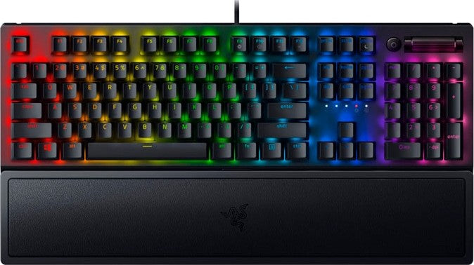 Razer BlackWidow V3 Mechanical Gaming Keyboard, Silent Linear, Yellow Mechanical Switches | RZ03-03541900-R3M1