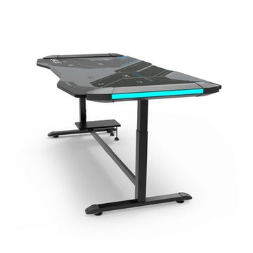 Eblue Glacier XXL Ice Blue Glowing Light Gaming Table | EGT576BKAA-IA *DISPLAY UNIT*
