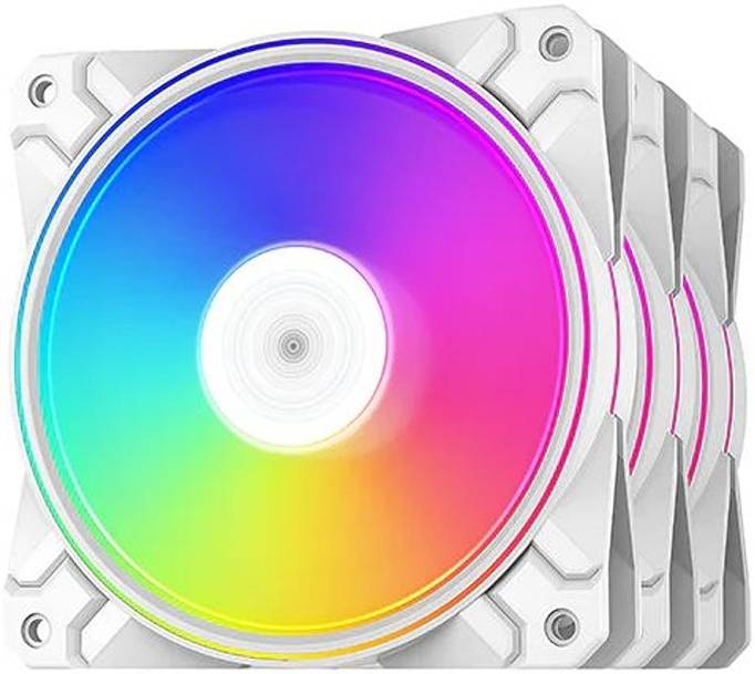 Deepcool Fan RGB CF 120 Plus (3xFan) ADD-RGB White