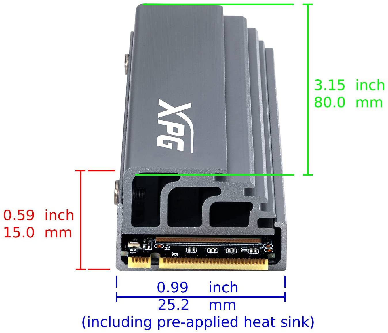 XPG GAMMIX S70 2TB PCIe Gen4x4 M.2 2280 SSD - Dragon Master For Electronics