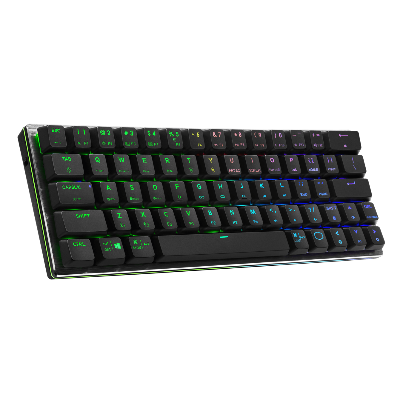 Cooler Master SK622 Wireless 60% Mechanical Keyboard with Low Profile Blue Switches Wired