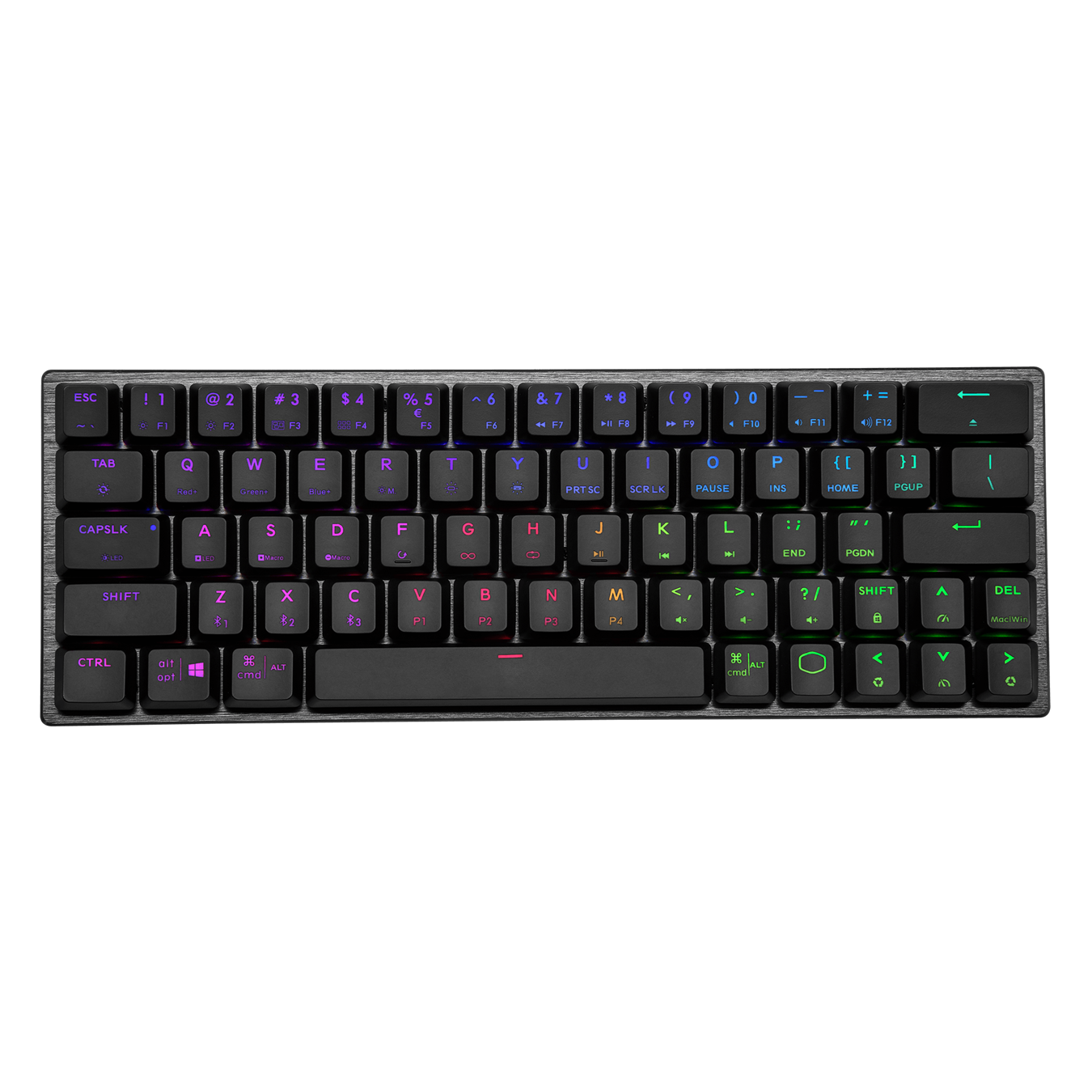 Cooler Master SK622 Wireless 60% Mechanical Keyboard with Low Profile Blue Switches Wired