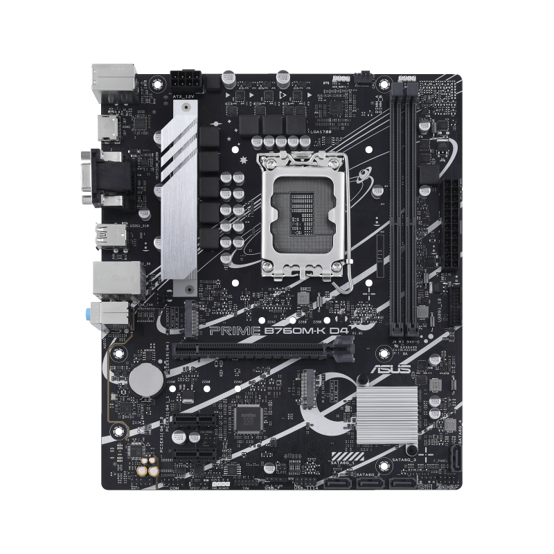 Asus Prime B760M-K D4 LGA 1700 Micro-ATX Motherboard | 90MB1DS0-M0EAY0